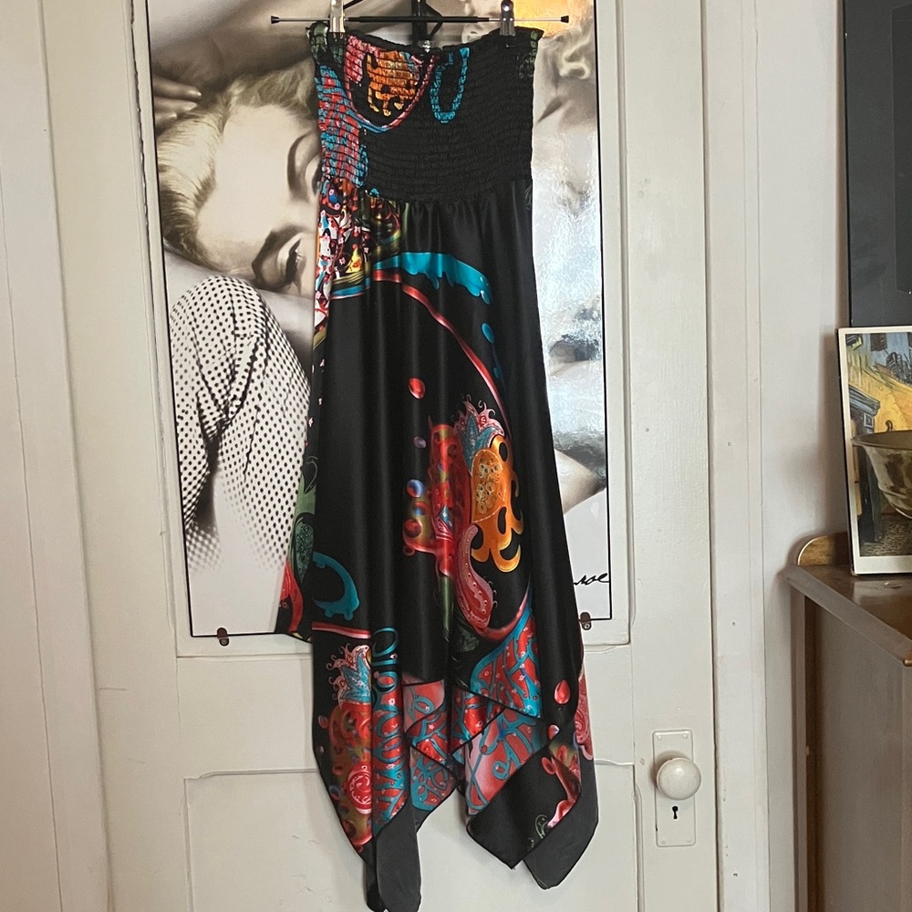 ✨Asymmetric High-Low Summer Dress – Size Small Maternity vibrant color - Picture 8 of 8